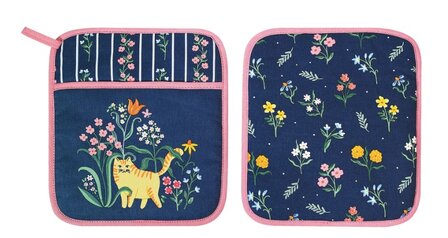 Ulster Weavers Untersetzer mit Einstecktasche Marmalade Meadow in blau
