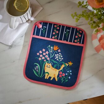 Ulster Weavers Untersetzer mit Einstecktasche Marmalade Meadow in blau